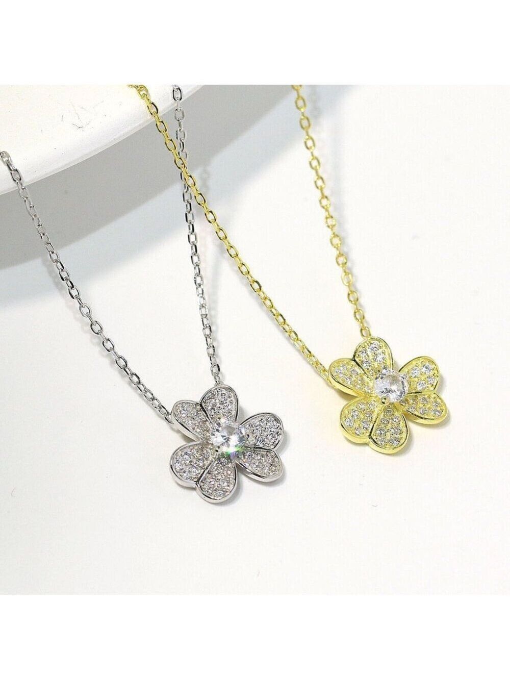 FRIVOLE  STERLING SILVER  AAAA CZ NECKLACE